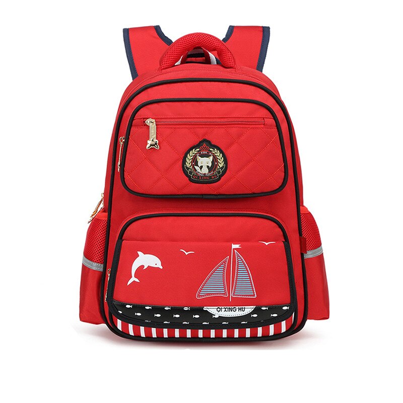 Mochila para escuela primaria OKKID, mochila de niño, mochila para niños, de Año para niños, bolsas escolares para estudiantes de primaria: red