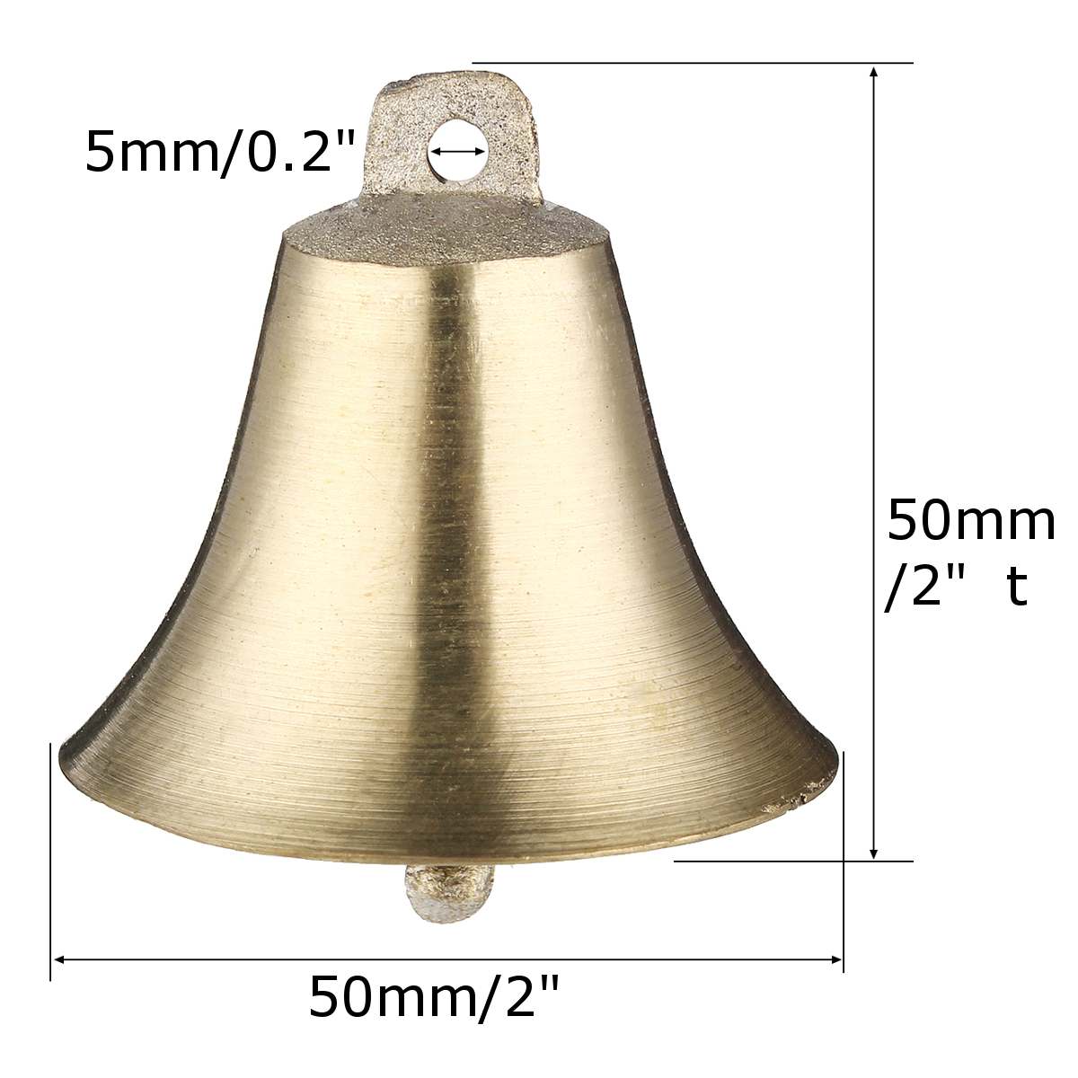 Campanas de cobre de vaca, caballo, oveja, ganado, oveja, timbre fuerte, Crisp, extender más fuerte, prevenir la pérdida de mascotas, campana de decoración: type 1