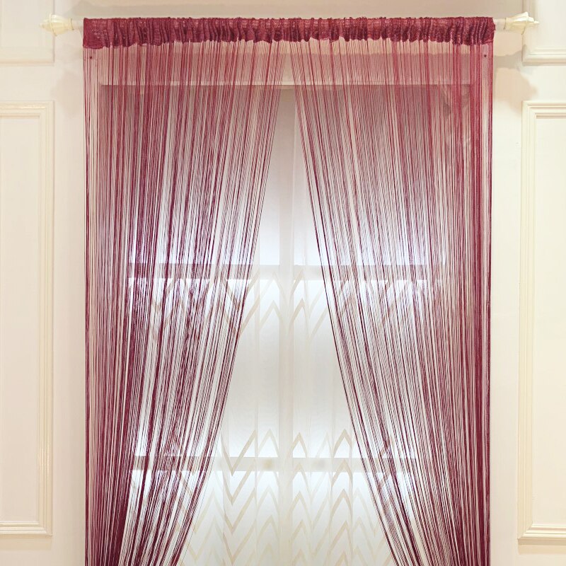 Kleurrijke Deur String Gordijn Tassel Gordijn Voor Deuropening Partitie Home Decor Window Divider Tassel Screen UD88