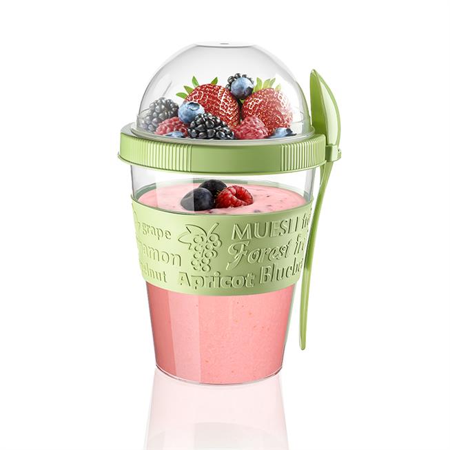 Frugt kopper-ske bærbar yoghurt container