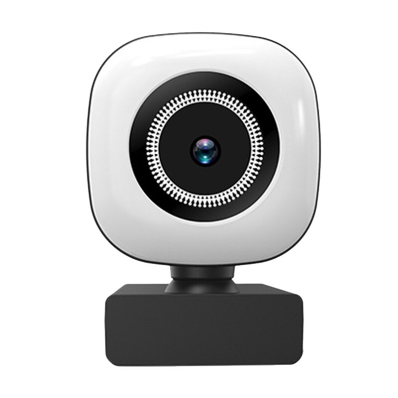 Cámara Web de enfoque automático 4K, Webcam de 8 MP, vídeo Full HD, para PC, USB, Plug and Play, efecto de belleza, luz de relleno, funciona en Stock