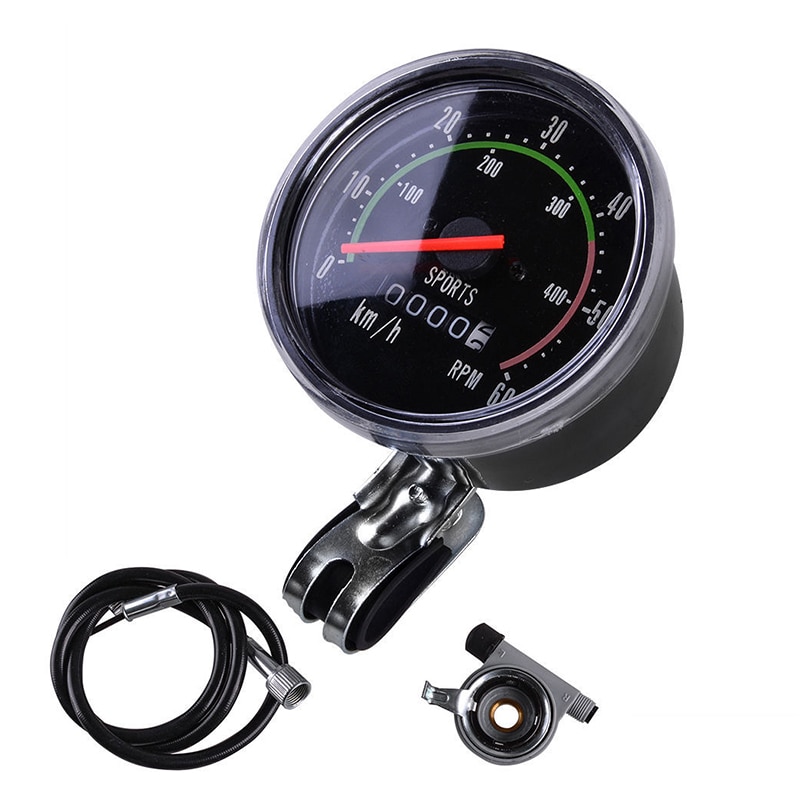 Waterproof Bike Speedometer Bicycle Classic Round Speedometer Vintage Cycling Odometer Stopwatch Bike Computer