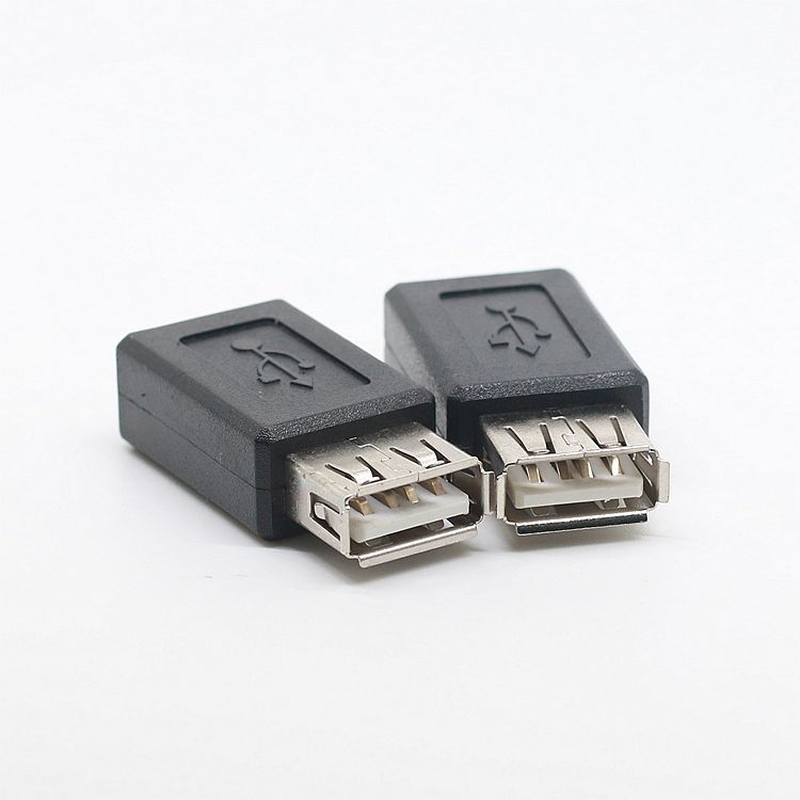 Black USB 2.0 Type A Female to Micro USB B Female Adapter Plug Converter usb 2.0 to Micro usb connector