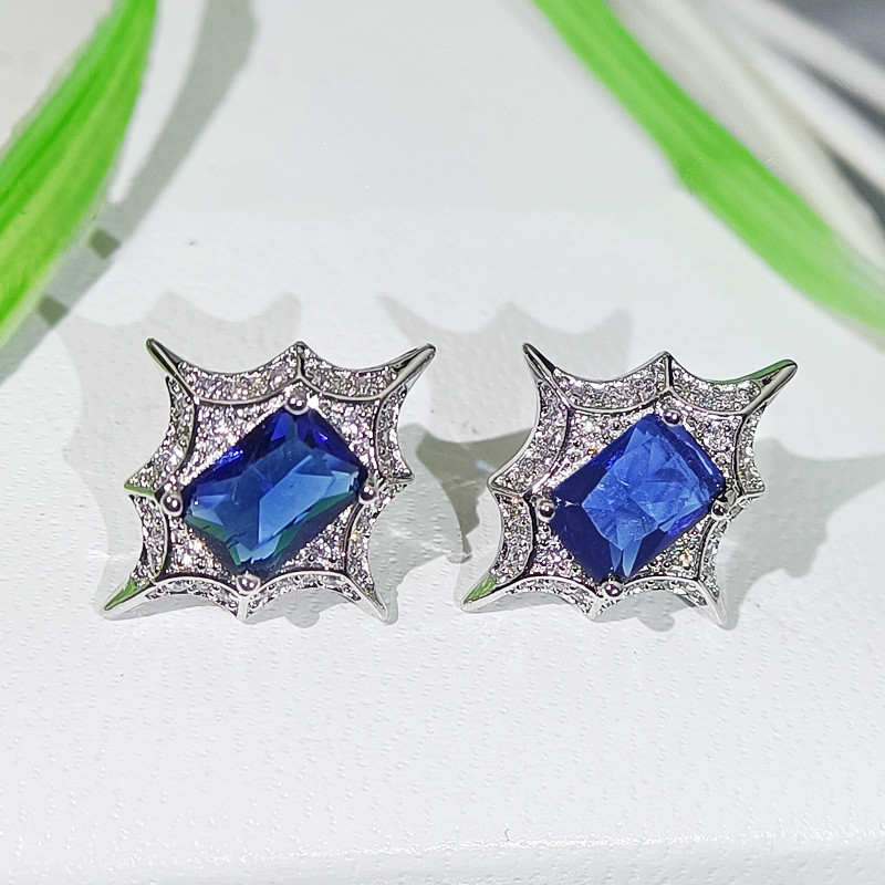 Silber Farbe Zirkon Stein Schmuck einstellen Jahrgang Geometrische Hochzeit Schmuck setzt für Frauen Ring + Ohrring + Halskette