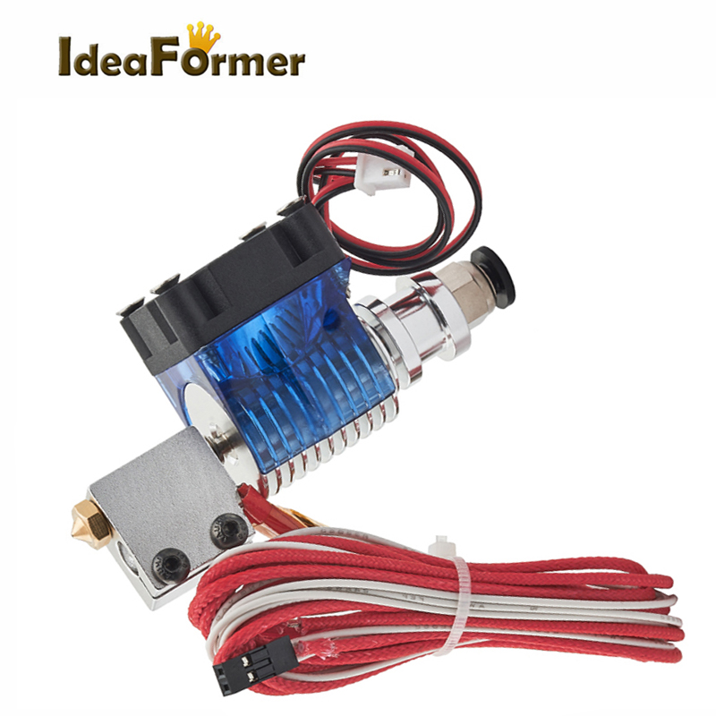 Cabezal de impresión de larga distancia Bowden E3D Volcano Hotend 12V 24V J-head Hotend + ventilador de refrigeración para pieza de impresora 3D de filamento de 1,75/3,0mm: 2,25MM / Azul
