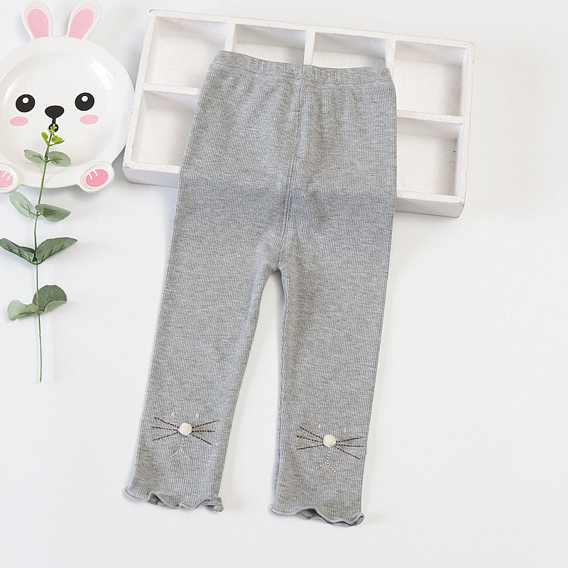 Leggings per bambina All-match primavera 2022: Gray