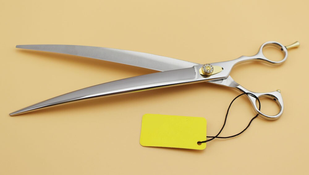 10 inch gebogen hondentrimmer/schaar met koffer