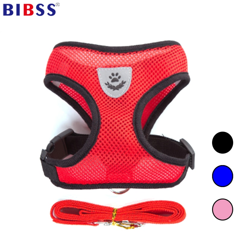 Ademend zacht hondentuigje, kattencontrole, nylon mesh, verstelbaar vest, harnas, riem voor puppy, borstband, huisdierproducten