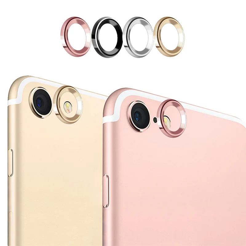 2 in 1 Metall Kamera Objektiv Schutz für iPhone 7 8 Plus X Objektiv Schutz Kreis Ring Abdeckung mit Gehärtetem glas Film für iPhone X