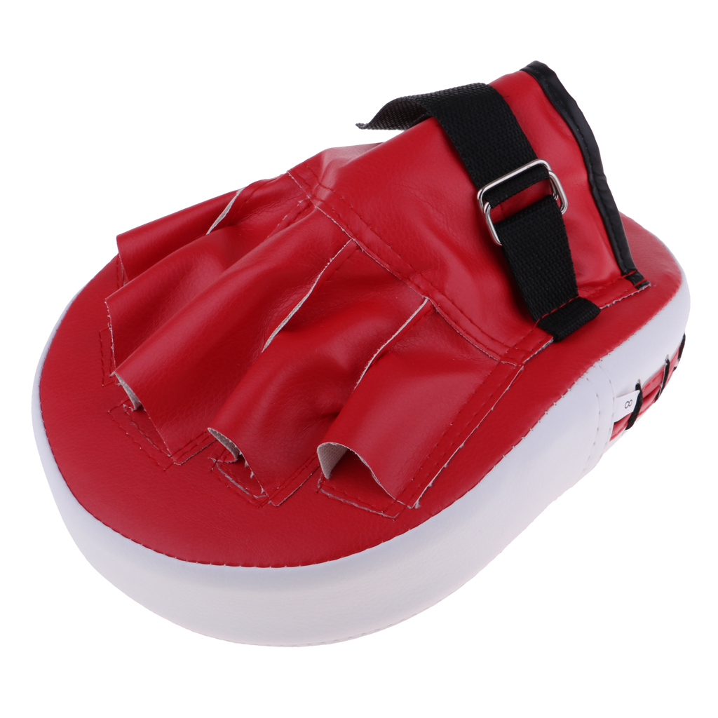 Training Kick Target Punching Strike Focus Rackets Kicking Pads PU Leather Fit for Kids/Adults Boxing Karate Practice Shields: Red 27x20x5cm