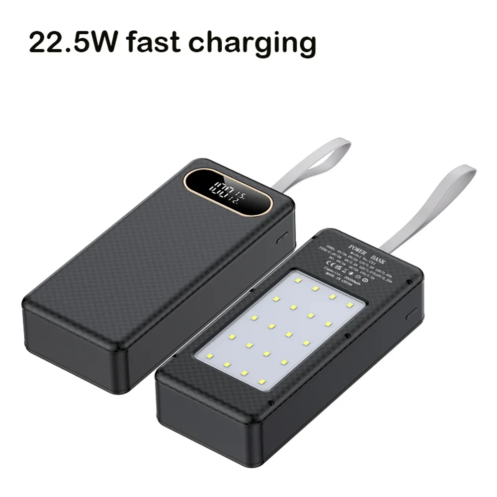 Boîtier de stockage de batterie externe, lampe de poche C21, charge rapide DC, touristes, coque bricolage, support 18650, batterie 22.5W, 21, 18650
