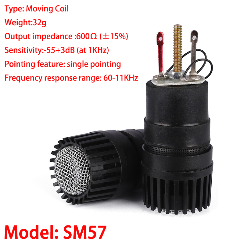  1PCS SM58 SM57 508A BT58 330 Cardioid Dynamic Microphone Capsule For Shure Wired Wireless Mic Replacement: Orange