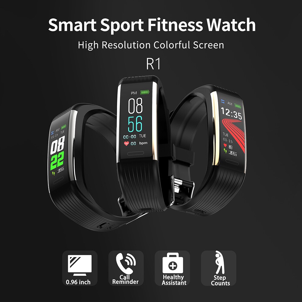 Smart Sport Bracelet Waterproof Fitness Watch Tracker Intelligent Exercise Machine Bracelet Color Screen Heart Rate