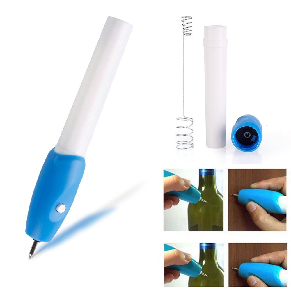 Pluma de grabado eléctrica portátil, herramienta de artesanía para joyería, vidrio, Metal, madera, pluma de mano, 1 ud.