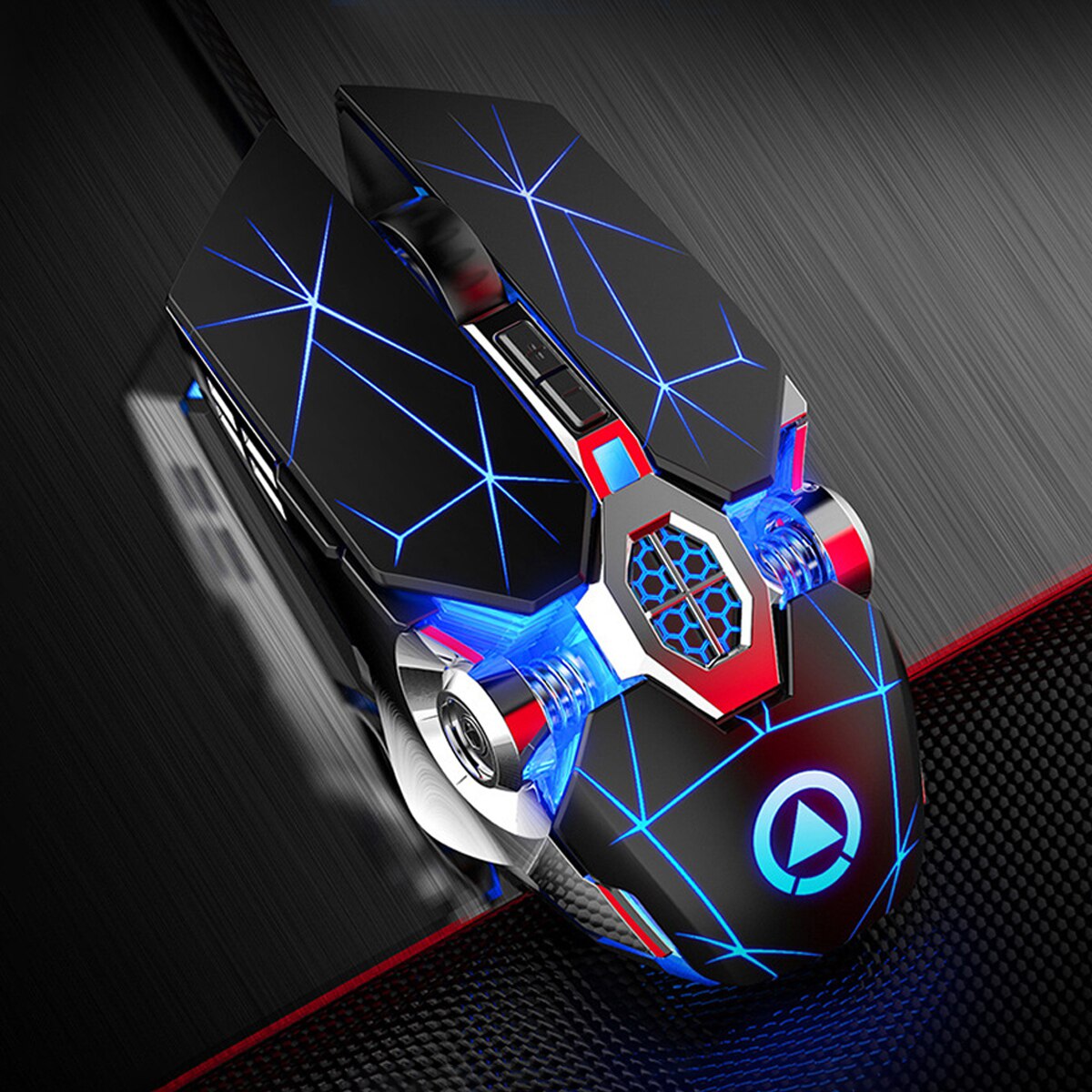 Gaming LED Programmable USB Optical Wired With RGB Backlit