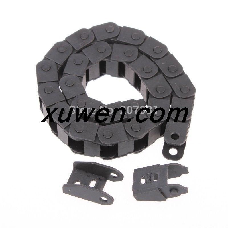 Connectors for CNC Router Machine Tools Cable drag chain wire carrier 10*15mm R28 1000mm (40")