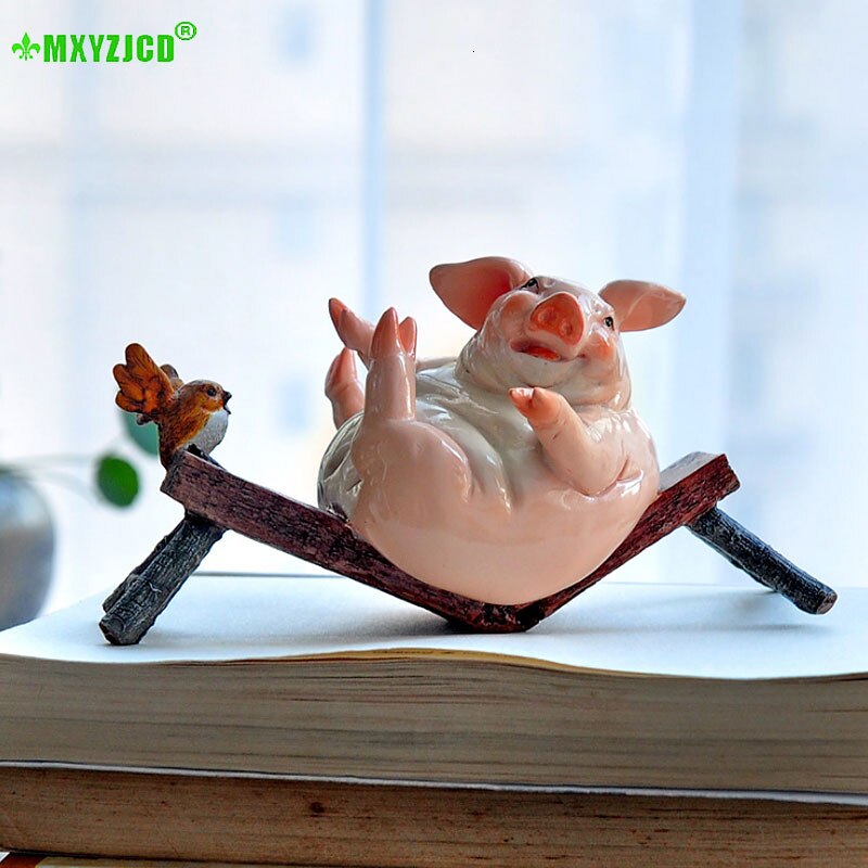 Zodiac Varken Hars Decoratie Simulatie Dier Sculptuur Ambachten Office Desktop Geluk Decoratie Tuin Micro Landschap Ingemaakte
