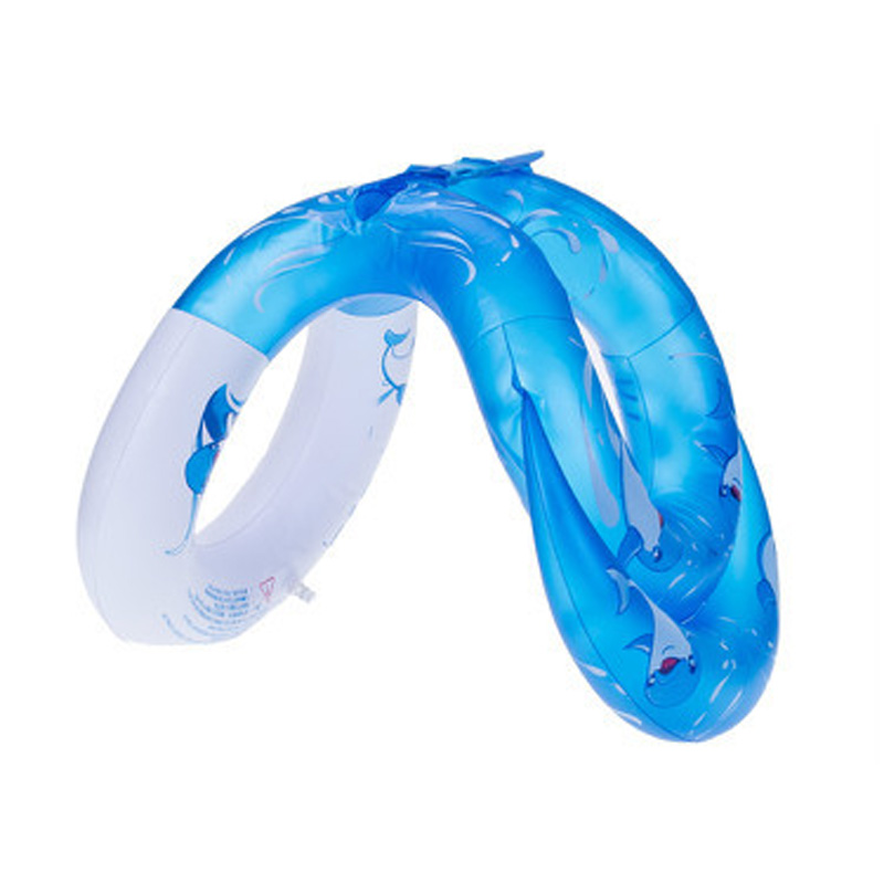 thickened double balloon learning swim collar self-study environmental pvc swim ring kids baby swim toys