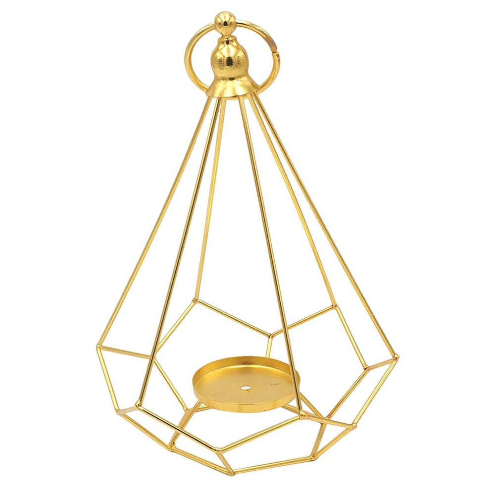 Bougeoir géométrique en fer, photophore, accessoires romantiques, Durable, décor pour mariages, événements et fêtes