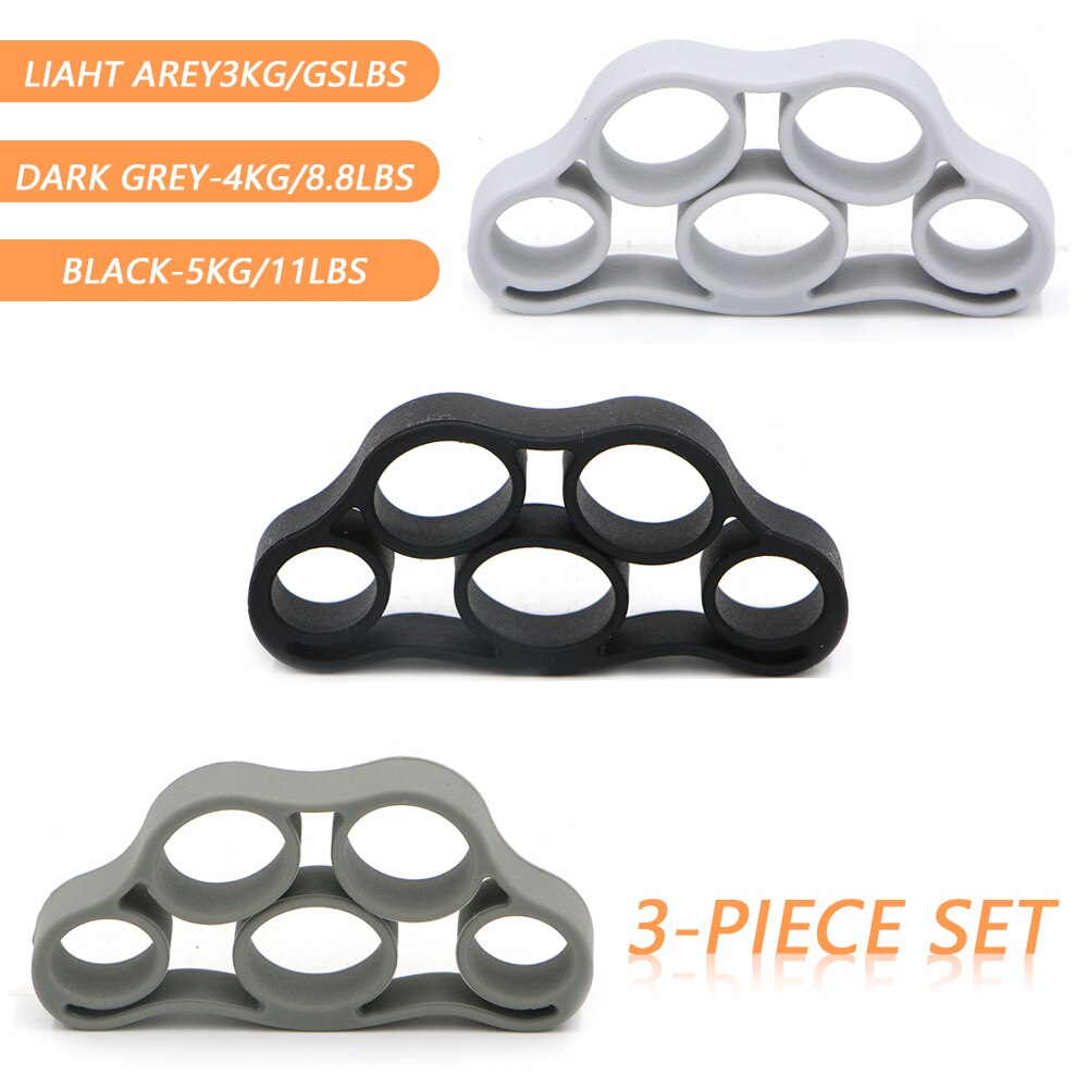 Hand Grip Strengthener 100 % Silicon Hand for Practice Finger Wrist Trainer Gym Guitar Simulator Piano Resistance Bands Fitness