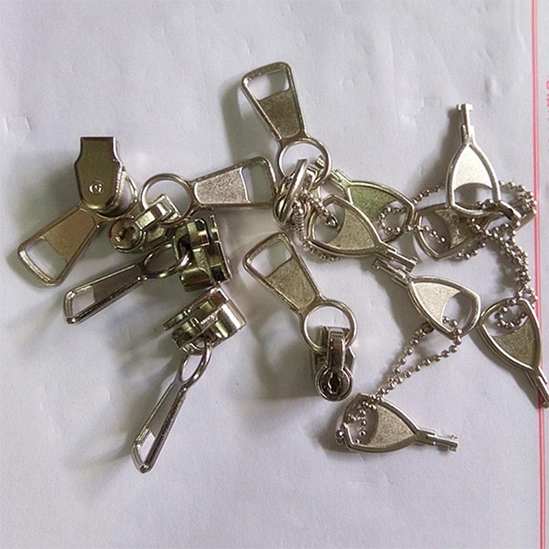 Deslizador de bloqueo de llave de cremallera, bobina de nailon, bloqueo de cremallera, cabeza de tracción, bolsas para manualidades de costura, accesorios de reparación de ropa, 5 #