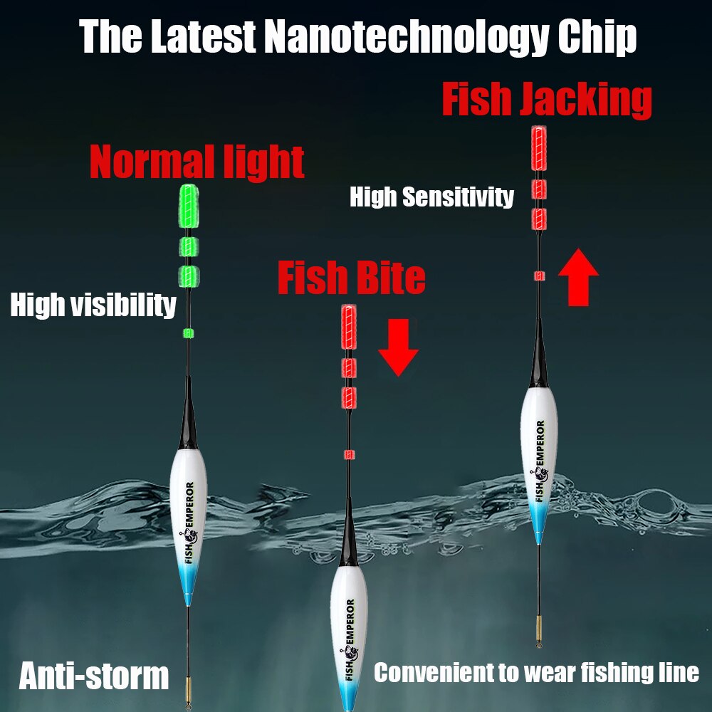Smart Fishing Float Gravity Sensor Led Electric 2g 5g 7g 10g Great Buoyancy Pose Bobbers Without Battery Glow Stick Summer