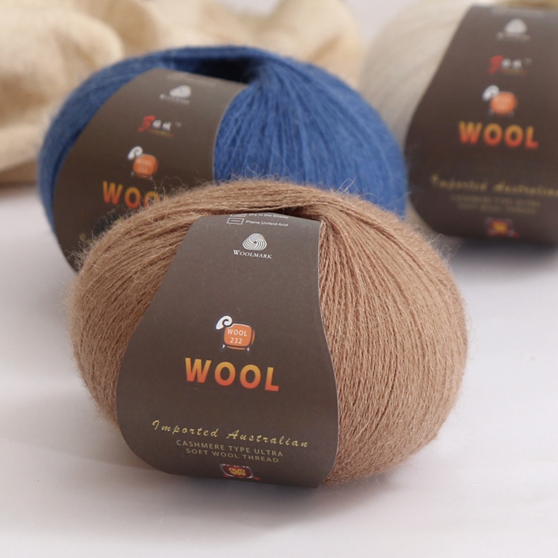 En stor pakke med  of 500g stk. kashmirgarn af fint uld, der bruges til håndlavet gør-det-selv-strikkegarn, til fremstilling af varme herre- og dametrøjer, tørklæder, huer, knæbeskyttere, handsker, bukser, tæpper, hobbyartikler og andre garnnøgler. , 1 poser = 10 stk. = 500g