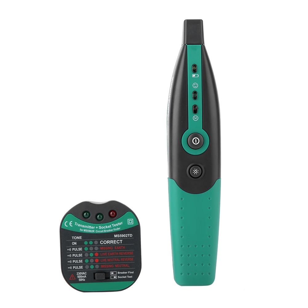 MS5902 Automatic Circuit Breaker Fuse Finder US/EU Plug Socket Tester 220V EU Plug