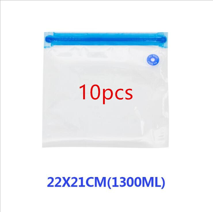 USB Portable Food Vacuum Compression Bag Vacuum Machine Electric Pumping 5 Bags Reusable Ziplock Bag Eco Friendly: 21x22cm