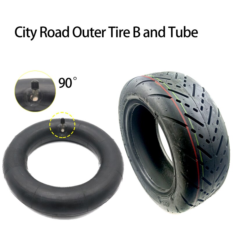 90/65-6.5 City Road Off Road Winter Snow Tires 11 Inch Tubeless Tire for Dualtron Ultra Speedual Plus Zero 11x Electric Scooters: Tire B and Tube