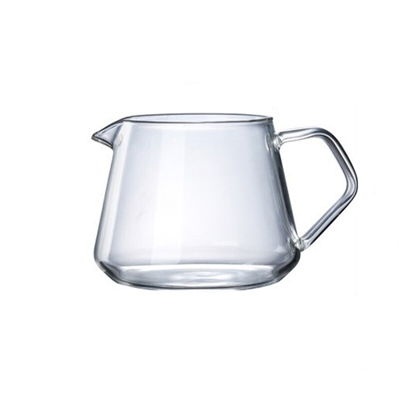 400ml-600ml glas kaffe dela potten kaffeserver häll ut karaff hembryggningskopp handgjord kaffebryggare isdryppkokare #2: 400ml