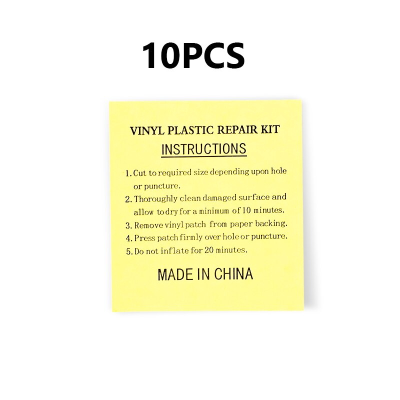 5pc TPU/vinyl Waterproof Transparent Self Adhesive Sticker Cloth Patches Outdoor Tent Raincoat Jacket Inflatable Toy Repair Tape: 10pcs vinyl