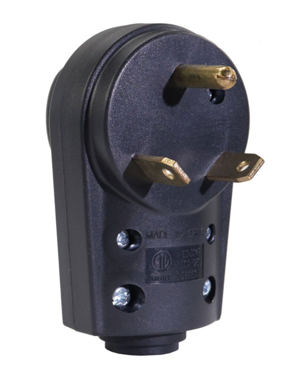 Iztoss 30 AMP RV Receptacle Plug Electrical Plug Adapter with Handle (Male Plug)