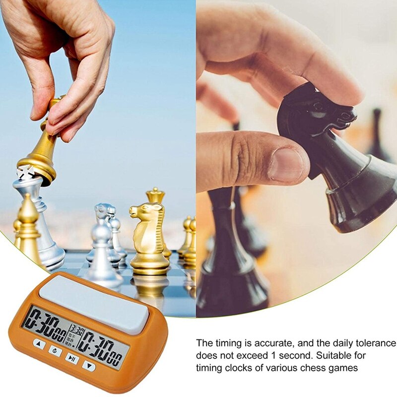 Digital Chess Timer Count UP DOWN Bonus Delay Chess Clock Portable Digital Chess Clocks Game Timer