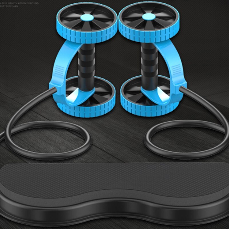 Ab Rullo Resistenza Abinal Allenatore Doppio Rullo per Il fitness A Casa Multi-Esercizio di fitness Ginocchiere Attrezzature per Il fitness