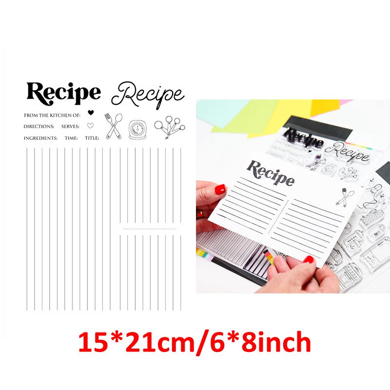 Cursieve Woorden Script Alfabetten Clear Silicone Postzegels Seizoenen Groet Warme Wensen Postzegels Diy Scrapbooking Craft Album: Stamps 4