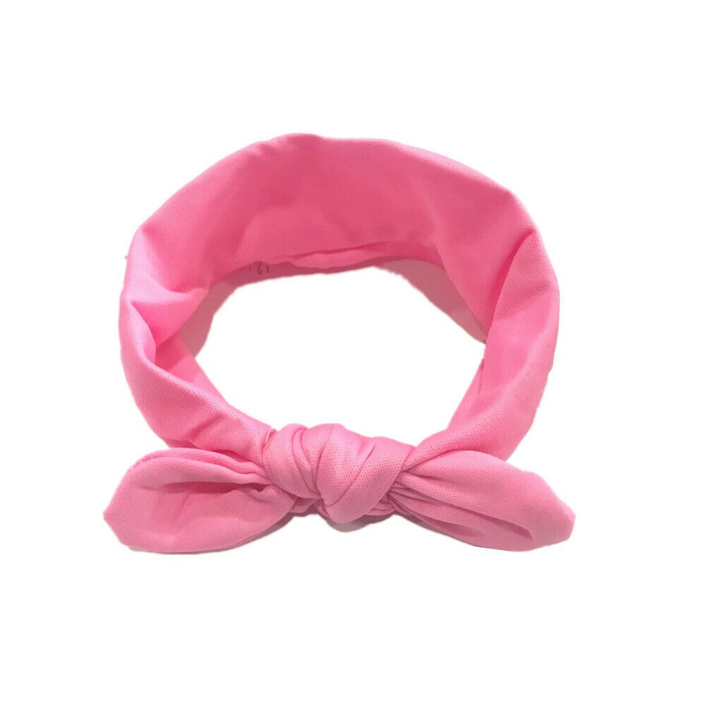 Emmababy Solid Schattige Kinderen Meisje Baby Elastische Doek Peuter Bloem Boog Hoofdband Haarband