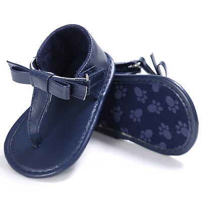 Helen115 Baby Summer Flip-flops Bow-knot Sandals Infant Girls Soft Sole Shoes 0-18M