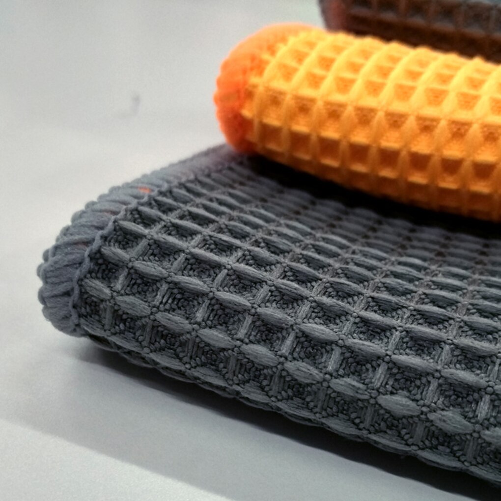 Microfibra paños de limpieza del coche Waffle pulido Wipe Auto limpieza Toalla de secado absorbente