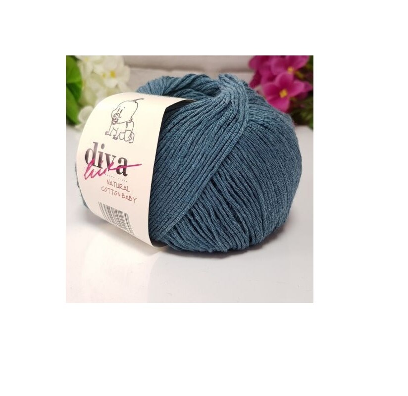 Diva naturlig bomull babygarn 5 x 50gr-200mt %100 bomull sport-baby filt tröja varm virkad handstickning färgglad amigurumi: 10328
