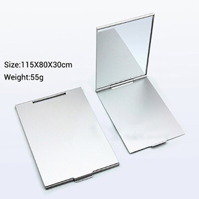 Ultra-thin makeup mirror makeup mirror cosmetic makeup bag rectangular foldable compact makeup folding mirror: M
