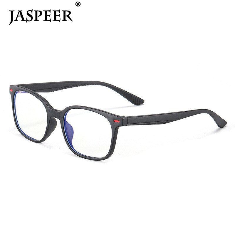 JASPEER Rectangle Kids Computer Glass Children Blue Light Blocking Glasses for Boys Girls Eyeglasses Retro TR90 Light Frame