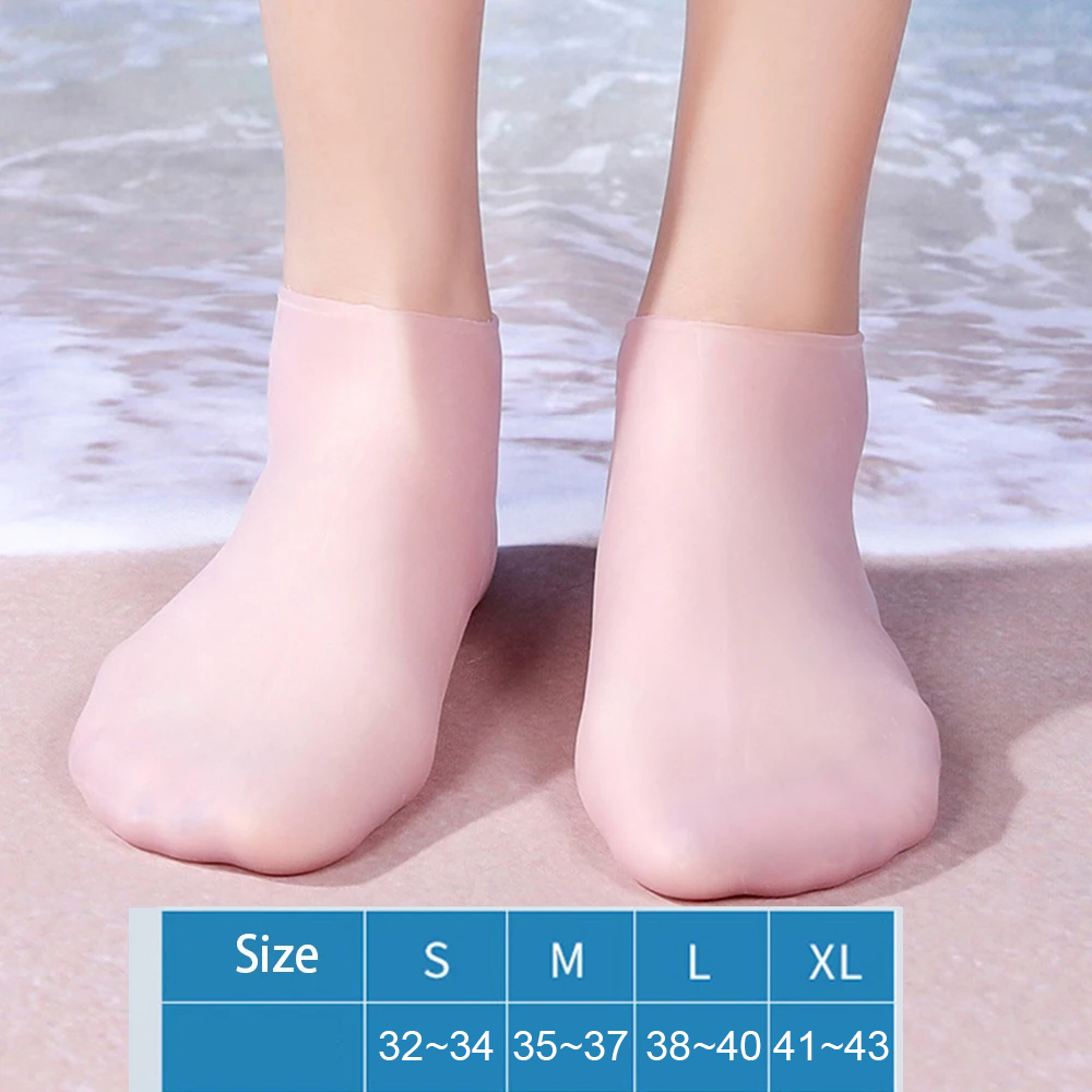 Calcetines de traje de neopreno de silicona para aletas de natación, zapatos de rana, parte trasera antideslizante, cómodas calcetines de agua para playa, calcetines de buceo y snorkel: L / Rojo