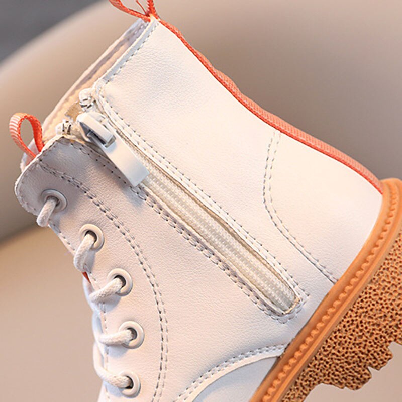 CUZULLAA-Botas altas con cordones para niños y niñas, botines a la , de otoño, talla 26-35