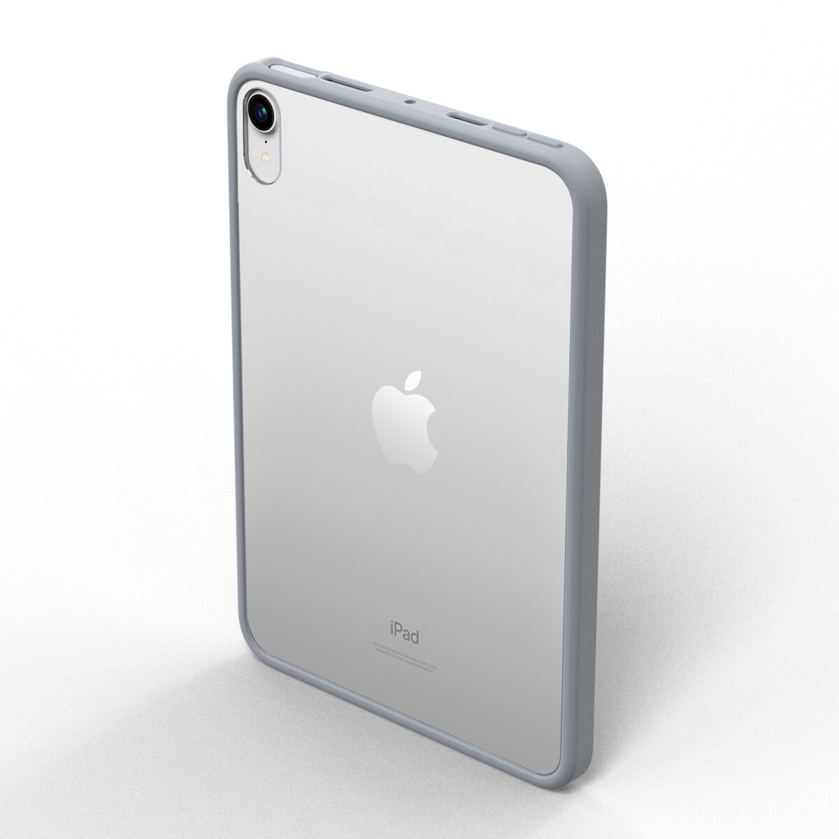 SUAIOCE Neue matt Für iPad Mini 6 fallen TPU Harte Rückseitige Abdeckung für iPad Mini. 8,3 Zoll transparent stoßfest Schutzhülle: grau- grau