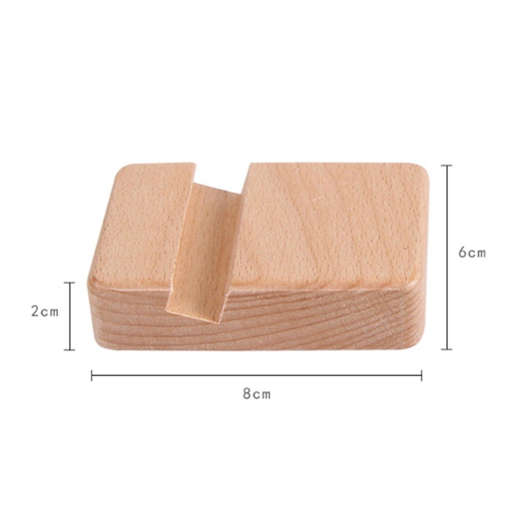 Holz Handy Stehen 8*6*2 cm Telefon Halter Steht Für iPhone Für Samsung Pad Tablet Ständer schreibtisch Telefon Rack