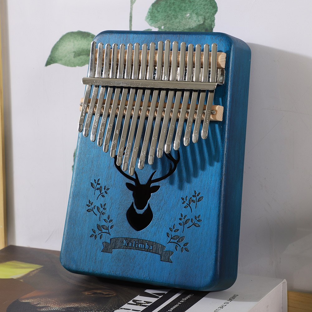 Kalimba 17 Keys Calimba Thumb Piano колимба Mbira Muspor Musical Instrument Mahogany Body With Accessory