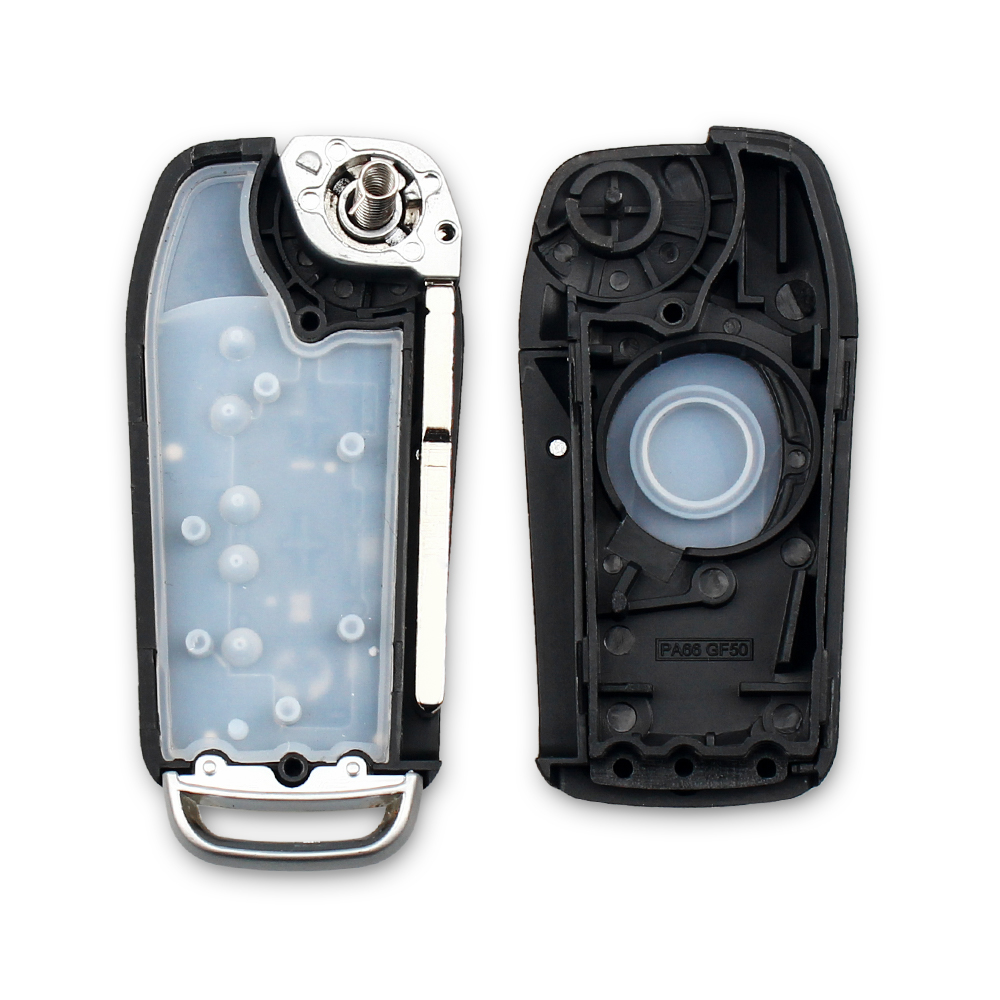 KEYYOU Modified Flip Folding Remote Key Shell For Ford Focus 3 Fiesta connect mondeo c max Fob 3 Buttons Smart Key Case