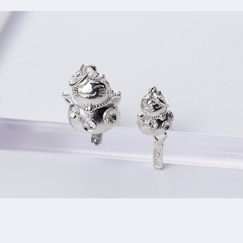 925 Sterling Silber Glück Katze Glocke Reize Multi Größe Handwerk Glück Anhänger Für DIY Schmuck Machen Materialien