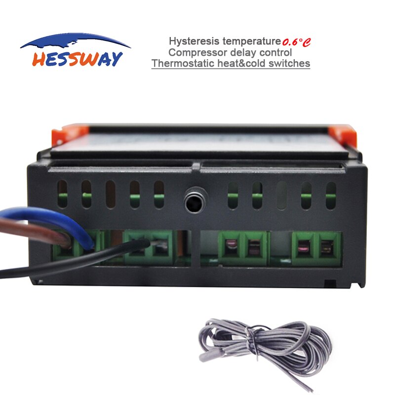 Termostato de controles termostáticos de calor y frío 220VAC 16A/10A para refrigerador de compresor